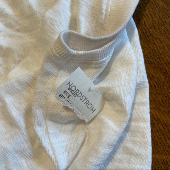 FAHERTY WHITE ORGANIC COTTON SUNWASHED SLUB MUSCLE SUSTAINABLE TANK TOP - Picture 15 of 15